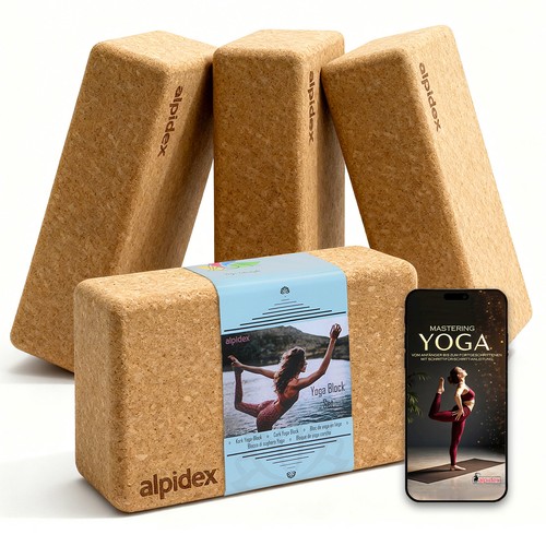 Blocchi yoga sughero set - blocchi,